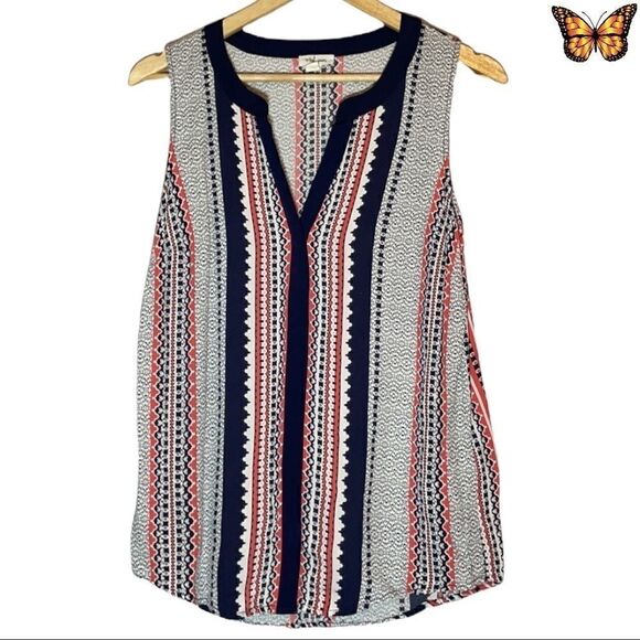 Tribal Jeans Sleeveless Blouse Size Medium - Picture 2 of 4